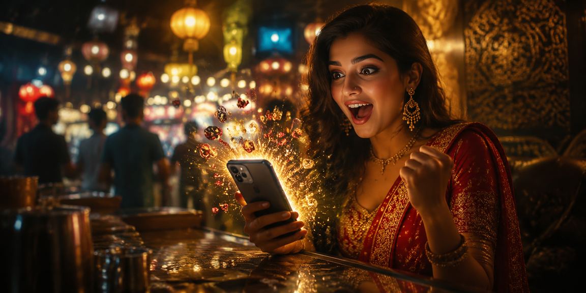 ময়মনসিংহের রাতের বাজারে স্মার্টফোনে crickexapp স্লট গেম খেলছেন একজন ব্যবহারকারী
